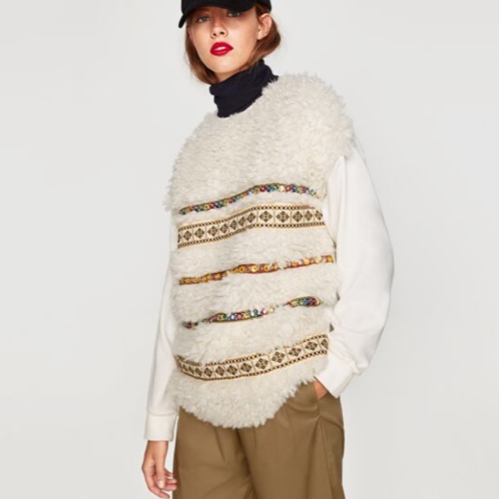 Zara Sweater Shirt Top Women size M